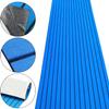 SaWaUto EVA Foam Teak Sheet Marine Flooring, 35.4"X94.5" Yacht Synthetic RV Swimming Pool Boat Decking Self-Adhesive Pad (Blue with Black Stripes) view 4