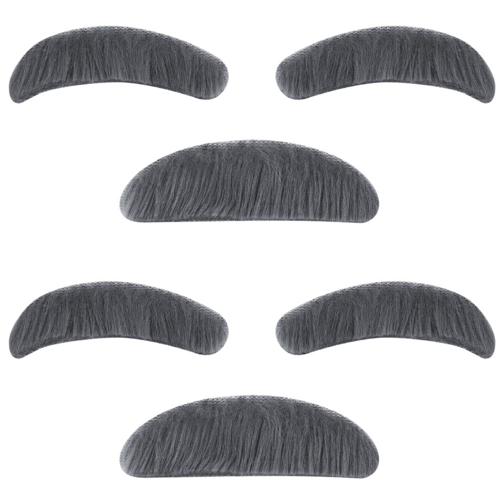 2 Sets Old Man Eyebrow and Mustache Set, Lystaii 100 Days of School Custome Accessories Bushy Stick On Fake Eyebrows and Moustache Kit for Old Man Dress Up, Grandpa Costume Accessories for Men, Women