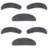 2 Sets Old Man Eyebrow and Mustache Set, Lystaii 100 Days of School Custome Accessories Bushy Stick On Fake Eyebrows and Moustache Kit for Old Man Dress Up, Grandpa Costume Accessories for Men, Women view 1