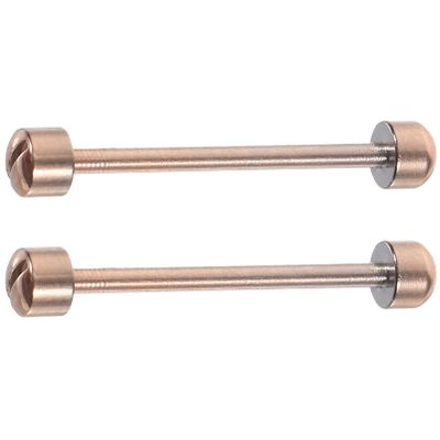 2Pcs Screw Tube Watch Band Watch Tool Kit Band Repair Kit Screw Tube Rods - in Strap Link Rod Connect Rod Repair Tools for Watchmaker Parts