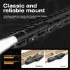 TOUGHSOUL M-Rail Picatinny Tactical Flashlight 1250 Lumens, Rechargeable Flashlight with Remote Pressure Switch LED Light with Rechargeable Batteries and Charger Included (M-Rail Mounted) view 4