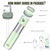 BOTTLE BOTTLE Insulated Water Bottle for Sports with Straw,2 lids,18 oz 3IN1 Water Bottles for Slim Can Coolers and Kids Tumbler, Stainless Steel Metal Bottles for Outdoor Activities(Green) view 4