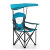 LET'S CAMP Camp Chair with Shade Canopy Folding Camping Chair with Cup Holder and Carry Bag for Outdoor Camping Hiking Beach, Heavy Duty 350 LBS view 1