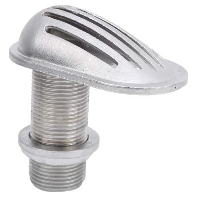 HERCHR 1" Stainless Steel 316 Marine Boat Intake Strainer for 1 inch ThruHull Inlet Filter Scoop Water Pickup Thru-Hull Fittings Connector for for Marine Boat, Yacht, Kayak (1)