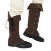 KUOIN Medieval Leg Covers Pirate Renaissance Steampunk Costume for Boots view 2