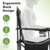 LET'S CAMP Oversized Outdoor Folding Camping Chair, Heavy Duty Arm Chair with Cup Holder and Storage Bag, 350 LBS Weight Capacity, Grey view 4