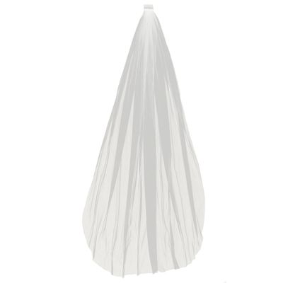 White Bridal Wedding Veil, Extra-Long Lace Veil Single White for Bridal, Wedding Essentials 0.8 Meters Hair Comb for