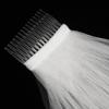 White Bridal Wedding Veil, Extra-Long Lace Veil Single White for Bridal, Wedding Essentials 0.8 Meters Hair Comb for view 4