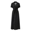 Wrap Dress for Women Fashion Short Sleeve V Neck Midi Dresses Printed A-Line Dress with Belt view 4