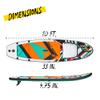 Hydro-Force Inflatable Stand Up Paddle Board | Complete Set with Hand Pump, Travel Bag and Built-in Window, 10FT, Breeze Panorama view 3
