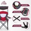 LET'S CAMP Camp Chair with Shade Canopy Folding Camping Chair with Cup Holder and Carry Bag for Outdoor Camping Hiking Beach, Heavy Duty 350 LBS view 4