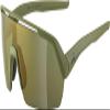ALPINA Mirrored & Contrast-enhancing Anti-fog Cycling Glasses for Men & Women, 100% UV Protection, TURBO HR Q-LITE, olive matt, one size view 1