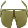 ALPINA Mirrored & Contrast-enhancing Anti-fog Cycling Glasses for Men & Women, 100% UV Protection, TURBO HR Q-LITE, olive matt, one size view 2