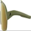 ALPINA Mirrored & Contrast-enhancing Anti-fog Cycling Glasses for Men & Women, 100% UV Protection, TURBO HR Q-LITE, olive matt, one size view 3
