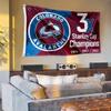 Colorado Avalanche 3 Time and 2022 Cup Champions Grommet Flag view 4