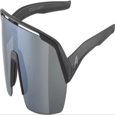 ALPINA TURBO HR - Contrast-enhancing Sports Sunglasses for men & women - black matte