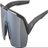 ALPINA TURBO HR - Contrast-enhancing Sports Sunglasses for men & women - black matte view 1