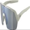 ALPINA TURBO HR, Mirrored, Hydrophobic & Anti-fog Cycling Glasses for Men & Women, 100% UV Protection, cool grey matt, one size view 1