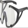 ALPINA Hydrophobic, Anti-fog Cycling Glasses For Men & Women, 100% UV Protection, HWK, black matt, one size