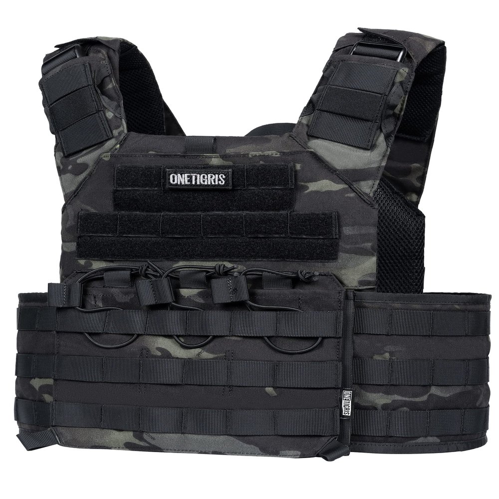 OneTigris DOOM Tactical Vest, Adjustable Airsoft Vest MOLLE Vest for Men