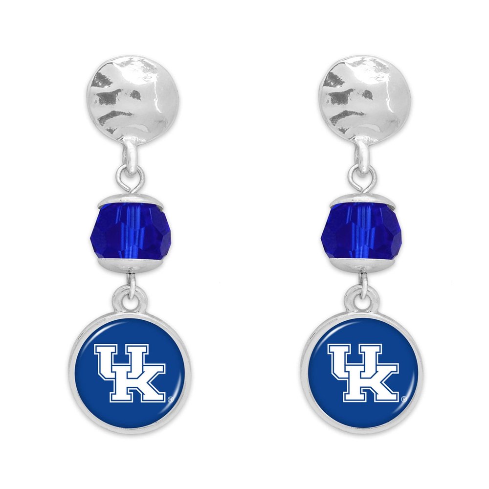 Kentucky Wildcats Ivy Crystal Silver Earrings Jewelry Gift UK