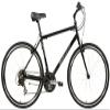 Gravity Swift 24 Dlx24 Super Hybrid Bike 24 Speed Flat Bar Road Bicycle (20" Mens fits Most Riders 6' to 6' 2", Matt Black) view 1
