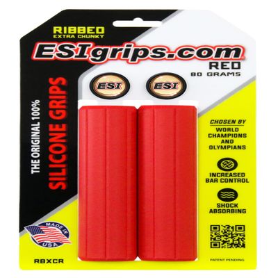 Ribbed Extra Chunky ESI Grips (Red)