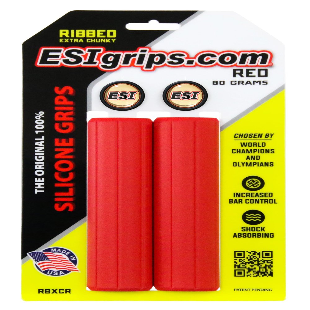 Ribbed Extra Chunky ESI Grips (Red)