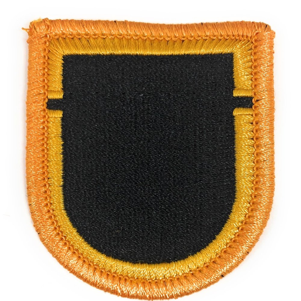 509TH INFANTRY 1ST BN YELLOW GOLD BORDER FLASH