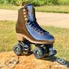 Jackson Ultima Evo Viper Nylon Outdoor Roller Skates, Womens Size 4, Gun Metal with Black Pulse Lite Wheels view 2