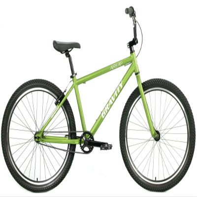 Gravity Area 51 Adult BMX Bike Aluminum Frame Single Speed Cruiser - Two Sizes! (19" Fits Riders 5'9" to 6'3", Mantis Green)
