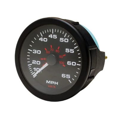 Teleflex Boat Speedometer Gauge 61935F | Amega 65 MPH 3 1/4 Inch Black