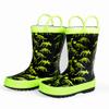 NORTY Rubber Rain Boots for Kids - Waterproof Rubber Boots Boys and Girls Solid & Printed Rainboots for Toddlers and Kids - Dinosaur Bones view 3