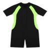 Daenrui Kids Girls Boys One Piece Swimsuit Short Sleeve Water Sports Surfing Bathing Suit Rashguard Swimwear Black,geeen 12-14 Years view 3