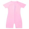 Daenrui Kids Girls Boys One Piece Swimsuit Short Sleeve Water Sports Surfing Bathing Suit Rashguard Swimwear Pink 12-14 Years view 4