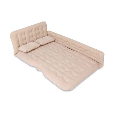 Ergocar Portable Car Inflatable Air Mattress, Car Travel Inflatable Mattress with 2 Air Pillows Cars, Removable Backseat Air Bed with Air-Pump for Camping Travel, Hiking and Other Outdoor Activities