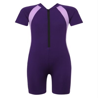 Moggemol Kids Girls Boys One Piece Rash Guard Swimsuits Water Sport Short Swimwear UPF 50+ UV Protection Modena 14-16 Years