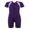 Moggemol Kids Girls Boys One Piece Rash Guard Swimsuits Water Sport Short Swimwear UPF 50+ UV Protection Modena 14-16 Years view 1
