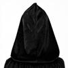 LMYOVE Velvet Cloak, Hooded Cape for Men & Women Christmas Halloween Dress up (80 cm/31.50 inch,Wine Red) view 3