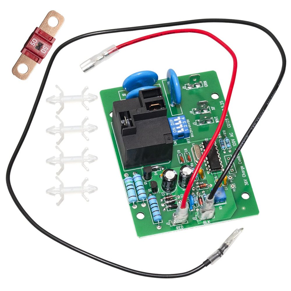 FBULWSEC 36 Volt EZGO Powerwise Charger Board for Golf Cart -Includes Power Input & Control for Powerwise Chargers Replacement 28667G01 28566G01 28566-G01 28566-G03