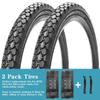 2 Pack 24"x2.125" Inch Cruiser Bike Tires Black Side Wall with 2 Levers Replacement Bicycle Tires view 3