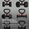 Jayflex Hyperbell Rotating Kettlebell Grip for Dumbbells - Adjustable Weight Dumbbell Grips for Work from Home Fitness - 100 lb Capacity Converter for Kettlebells and Home Workouts view 4