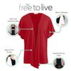 Free to Live 3 Pack Women's Dolman Short Sleeve Cardigan Lightweight Open Front Kimono Dressy Cover Up (Small, Heather Grey, Red, White) view 3