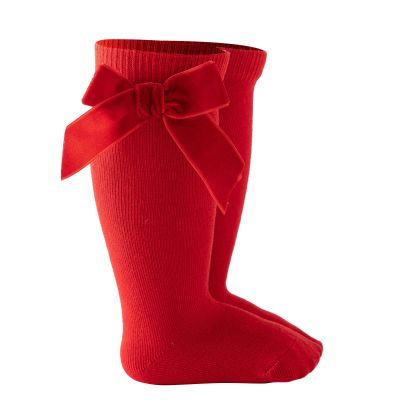 Length Knee-High Kids Toddler Baby Girls Princess Socks Mid-Calf Stockings Solid Sock Dinosaur Socks (Red, 18-36 Months)