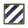 3rd Infantry Division/Large Pin 2X 2 3RD ID with Gold Plated Border view 1