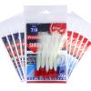 50 Pieces unrigged 7/0 Shrimp Flying Hooks with White Krystal Flash view 1