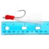 50 Pieces unrigged 7/0 Shrimp Flying Hooks with White Krystal Flash view 2