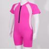 Daenrui Kids Girls Boys One Piece Swimsuit Short Sleeve Water Sports Surfing Bathing Suit Rashguard Swimwear Rose 14-16 Years view 2