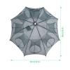 plplaaoo 8 Holes Portable Folded Fishing Net,Fish Traps Fishing Mesh Nylon Foldable Fishing Net for Catching Eels Crabs,Lobsters,Shrimps and Crabs Baits Cast Mesh Trap Automatic view 4