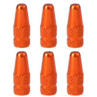 NOLITOY 6 Pack Bicycle Presta Valve Cap, Aluminum Alloy Bike Tire Valve Caps Air Covers, Used on Presta French Valve Stem Caps for MTB, Mountain Bike, Road Bike, Bicycles